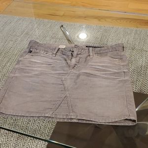 Adriano Goldschmied Grey Corduroy Skirt sz 26R